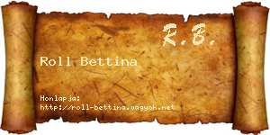 Roll Bettina névjegykártya