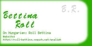 bettina roll business card